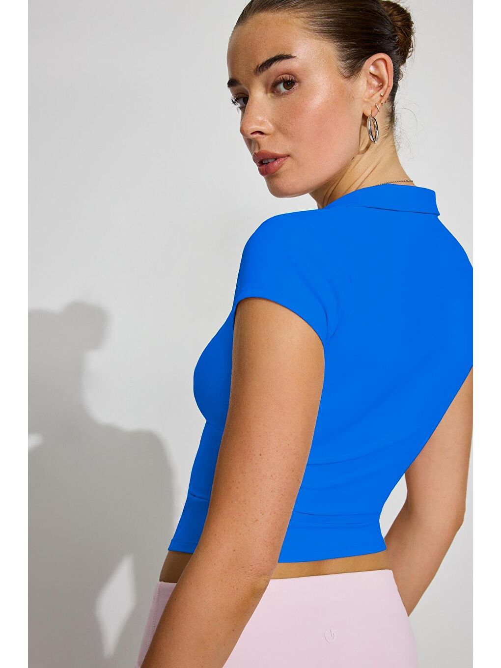 Mavi Polo Yaka Basic Kadın Tişört Mg2455-3