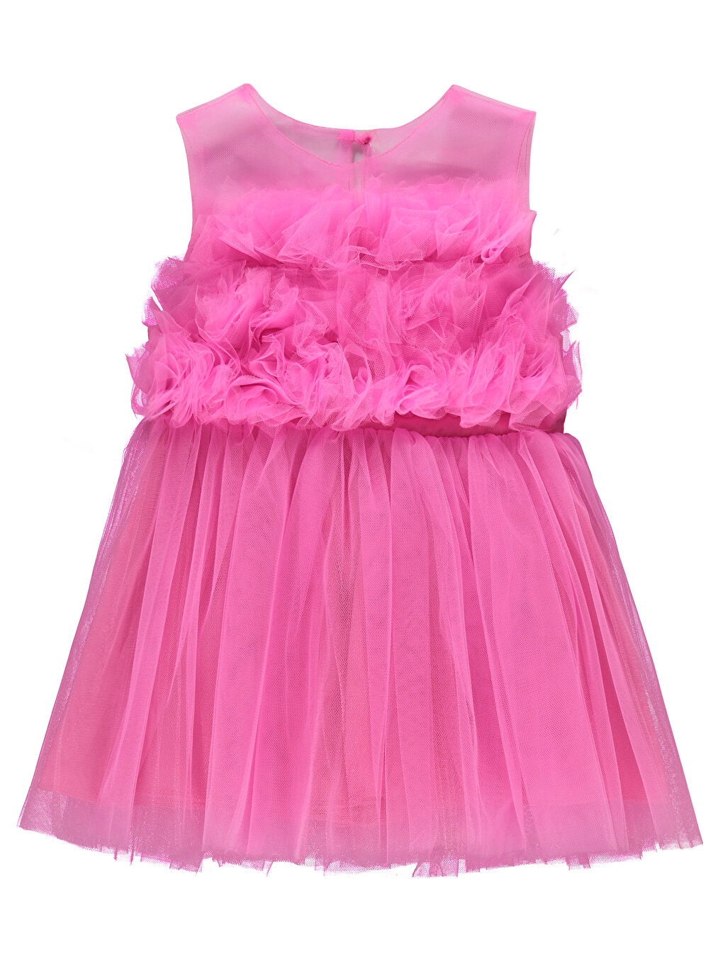 Baby Kız Bebek Elbise 6-18 Ay Fuşya