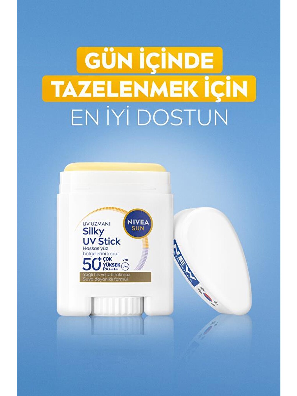 Sun Spf50 Yüksek Güneş Korumalı Stick Yüz Güneş Kremi 15 Gr,hassas Yüz Bölgeleri,kokusuz Formül-6