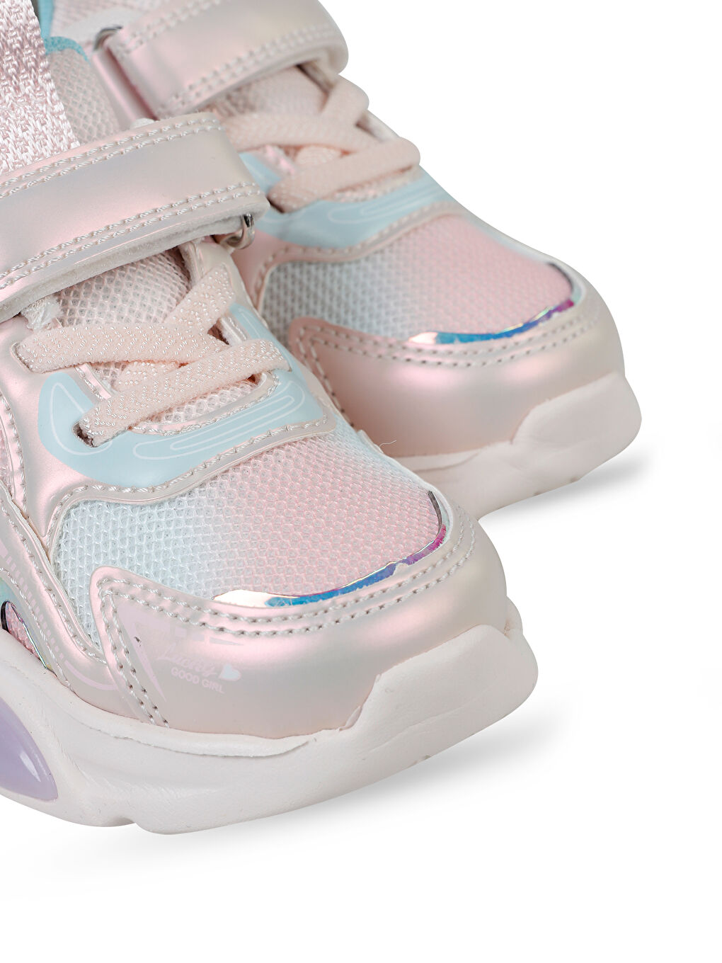 Pembe Sport Kız Çocuk Spor Ayakkabı 22-25 Numara Pudra-3