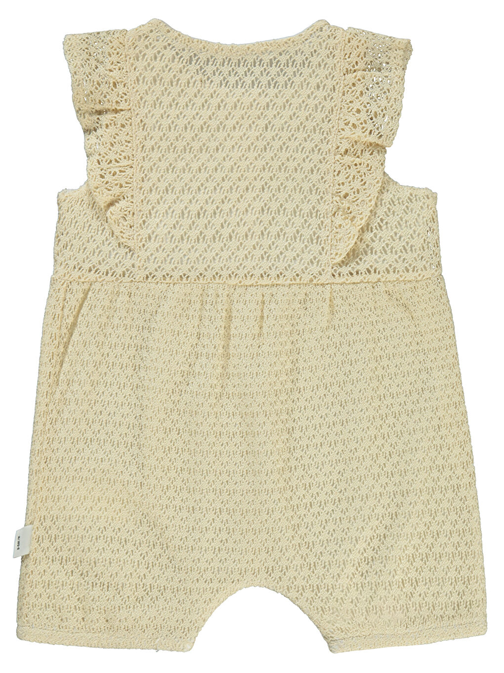 Baby Kız Bebek Patiksiz Tulum 6-18 Ay Ekru-1