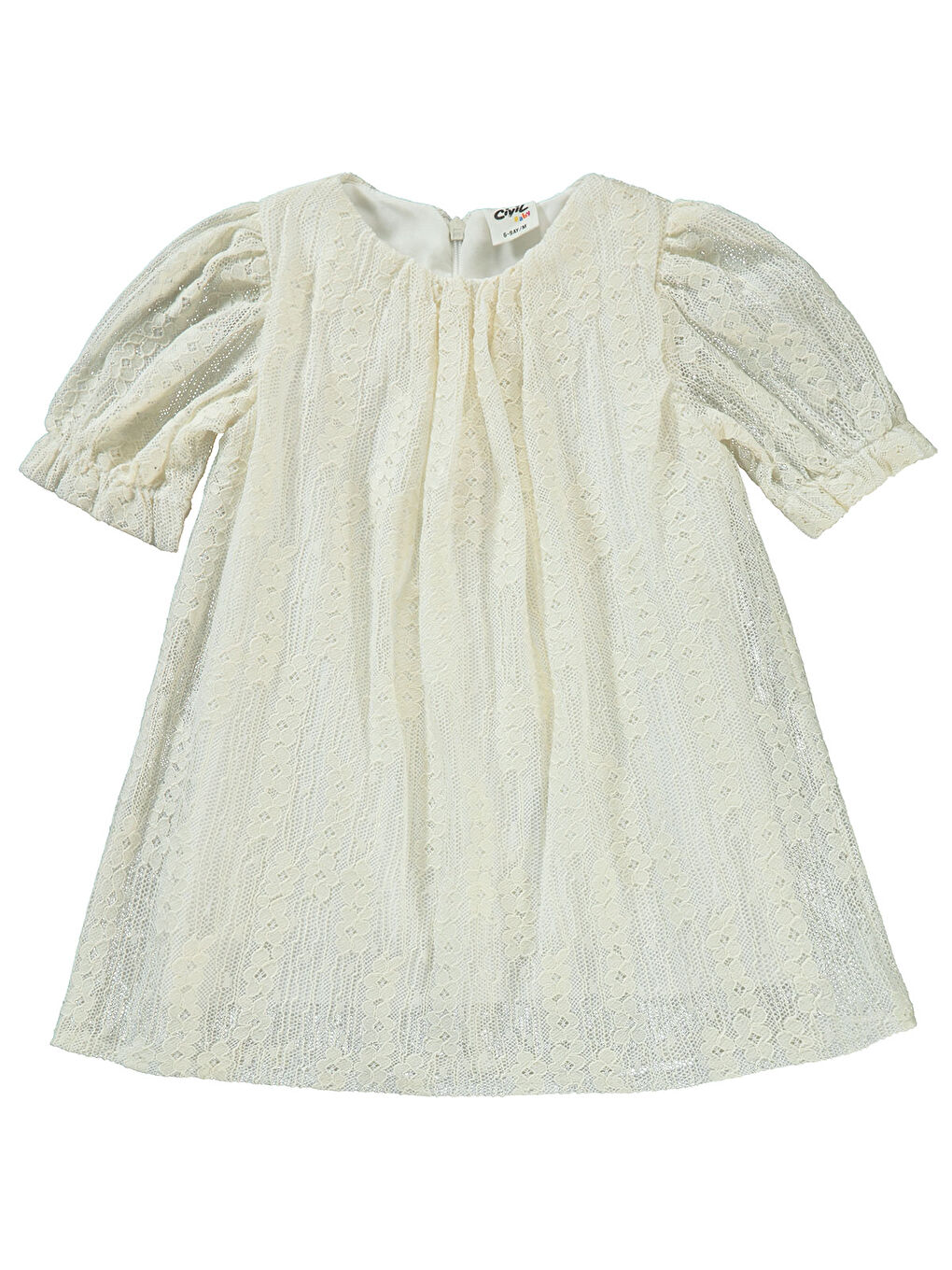 Baby Kız Bebek Elbise 6-18 Ay Ekru