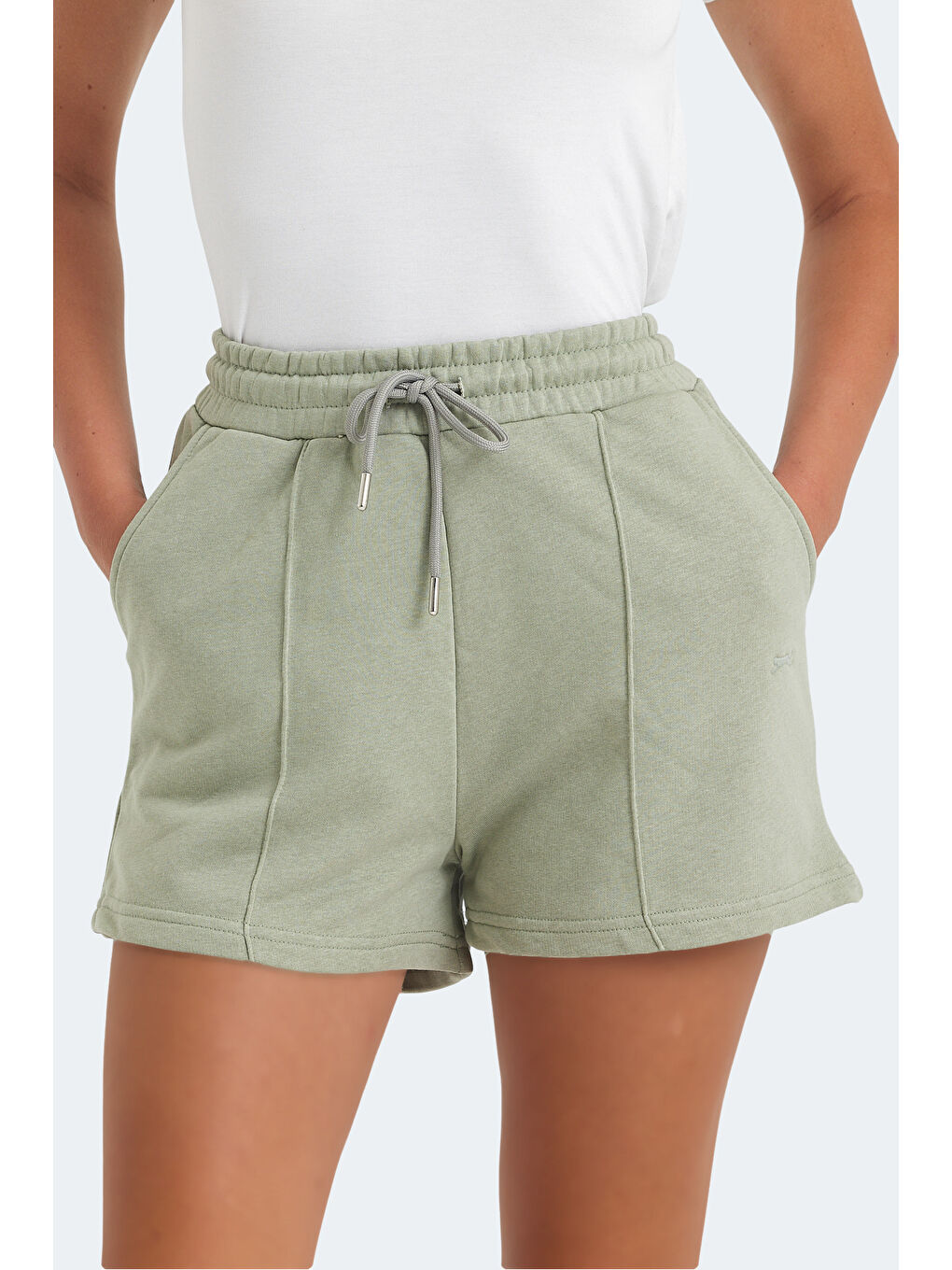 Turkuaz VIXI Kadın Cepli Su Yeşili Şort-5