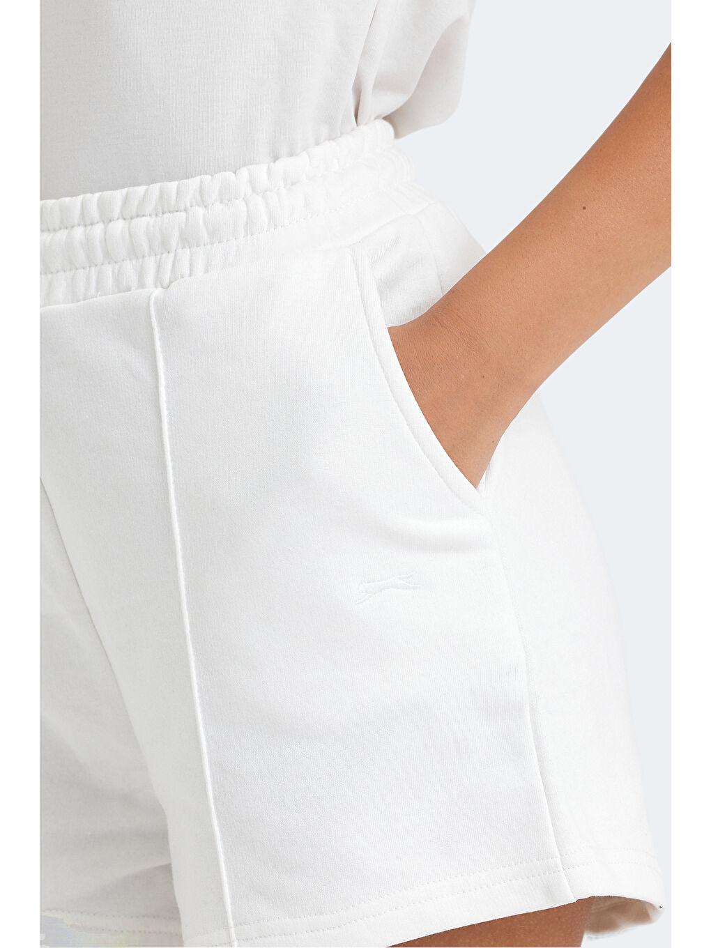 VIXI Kadın Cepli Ekru Şort-3