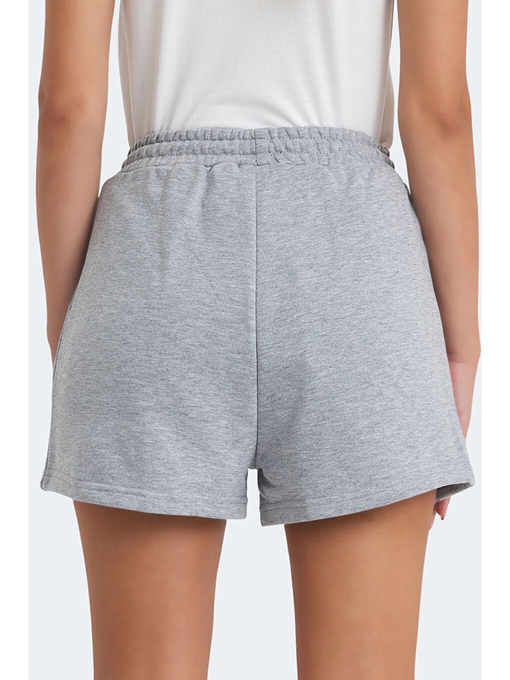 VIXI Kadın Cepli Gri Şort-4