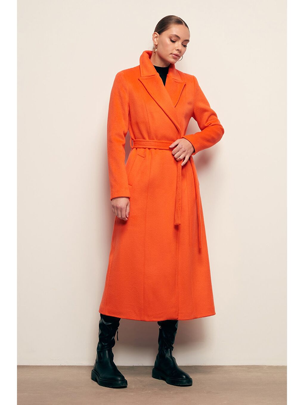 Turuncu Kuşaklı Uzun Kaban - Oranj-1