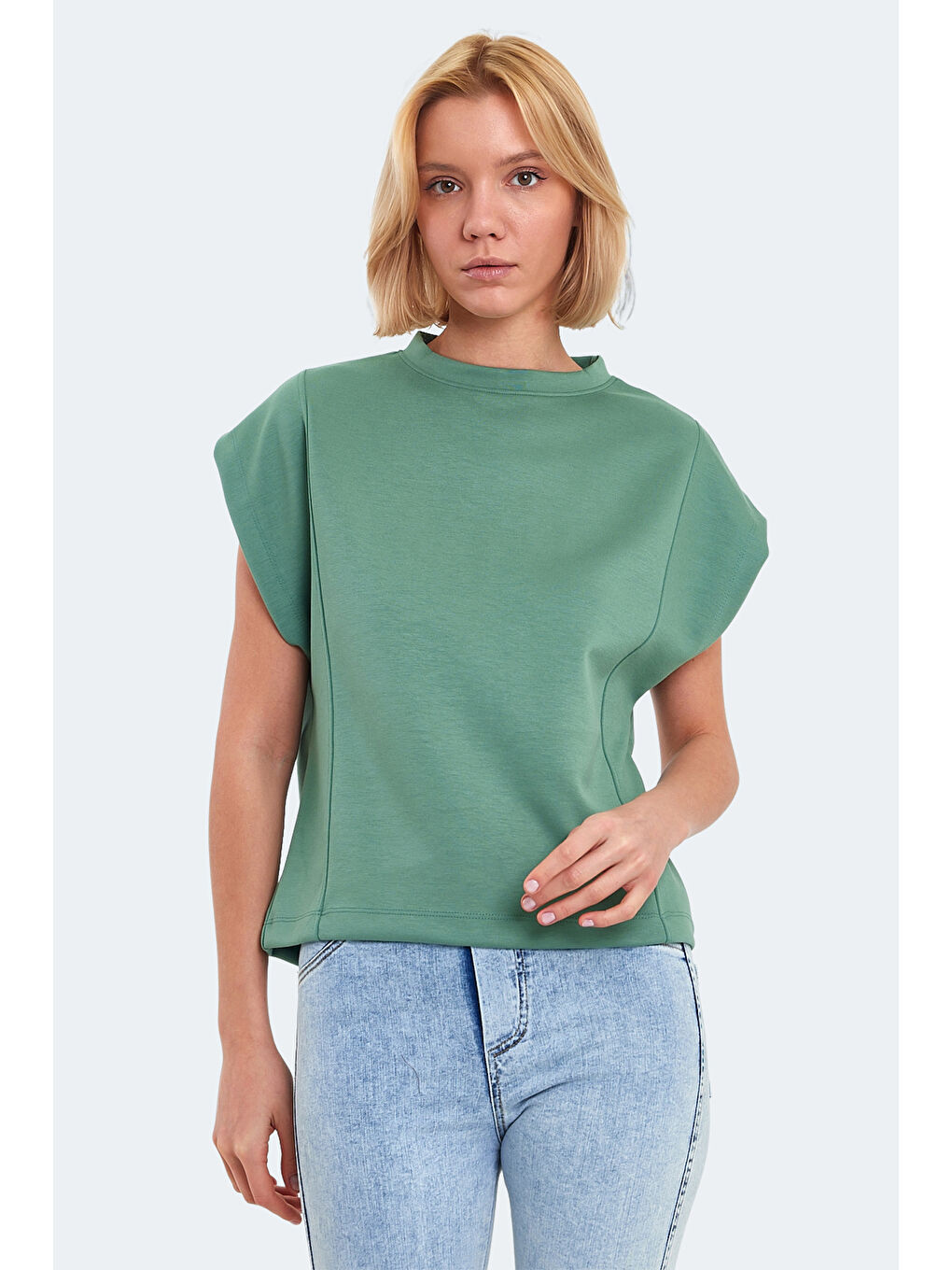 Turkuaz VINCENZA Kadın Su Yeşili Tişört