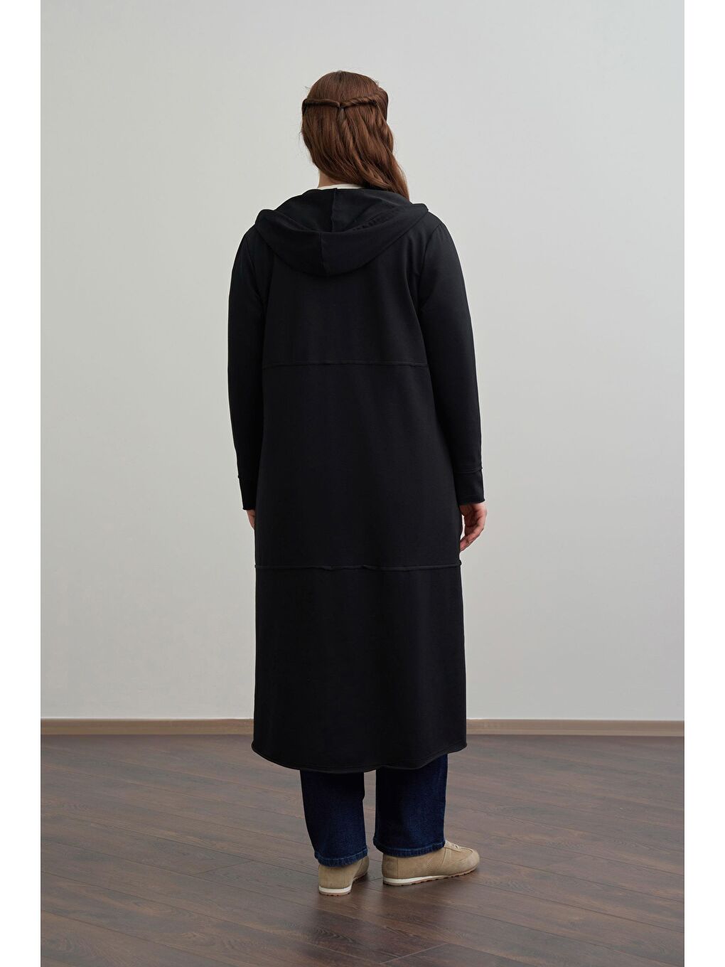 Siyah-Büyük Beden Hırka-2