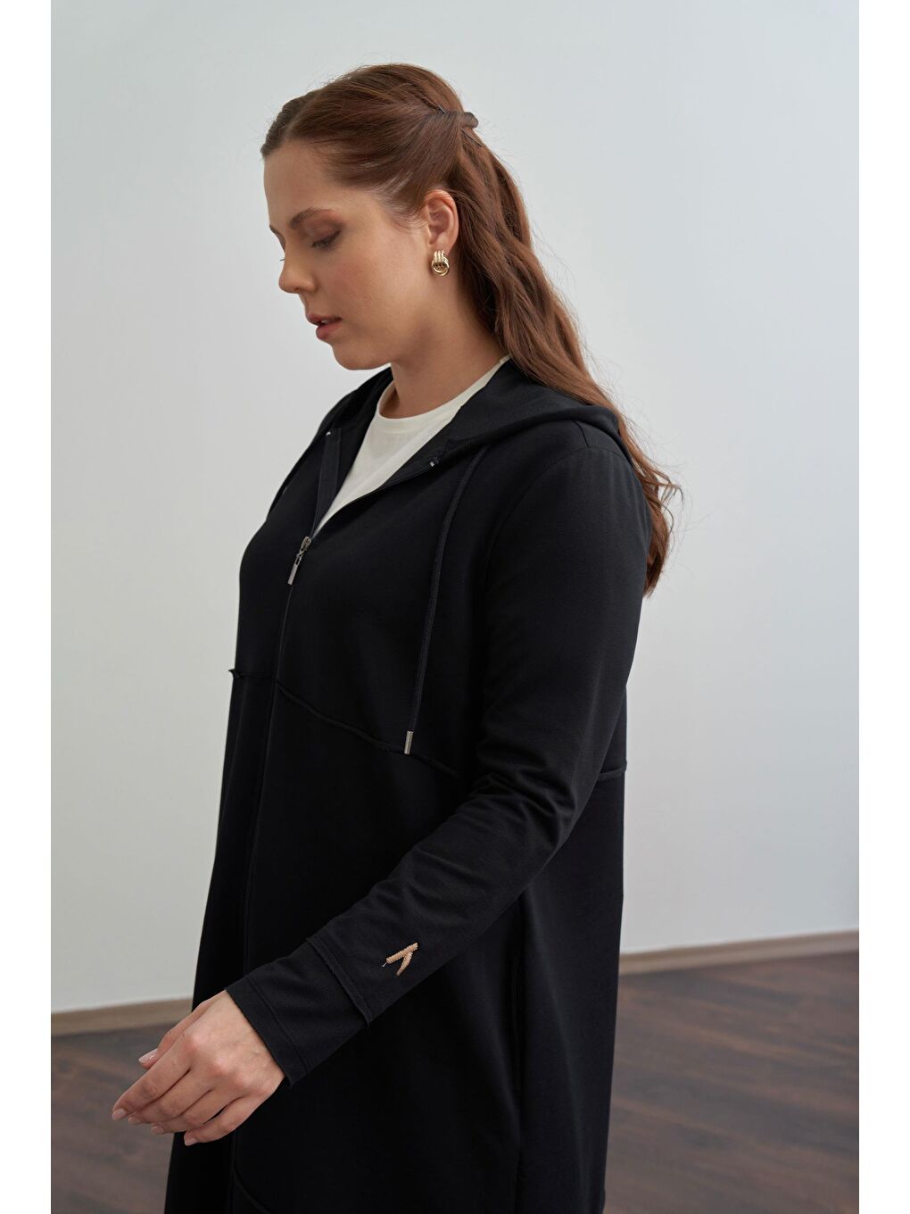 Siyah-Büyük Beden Hırka-3