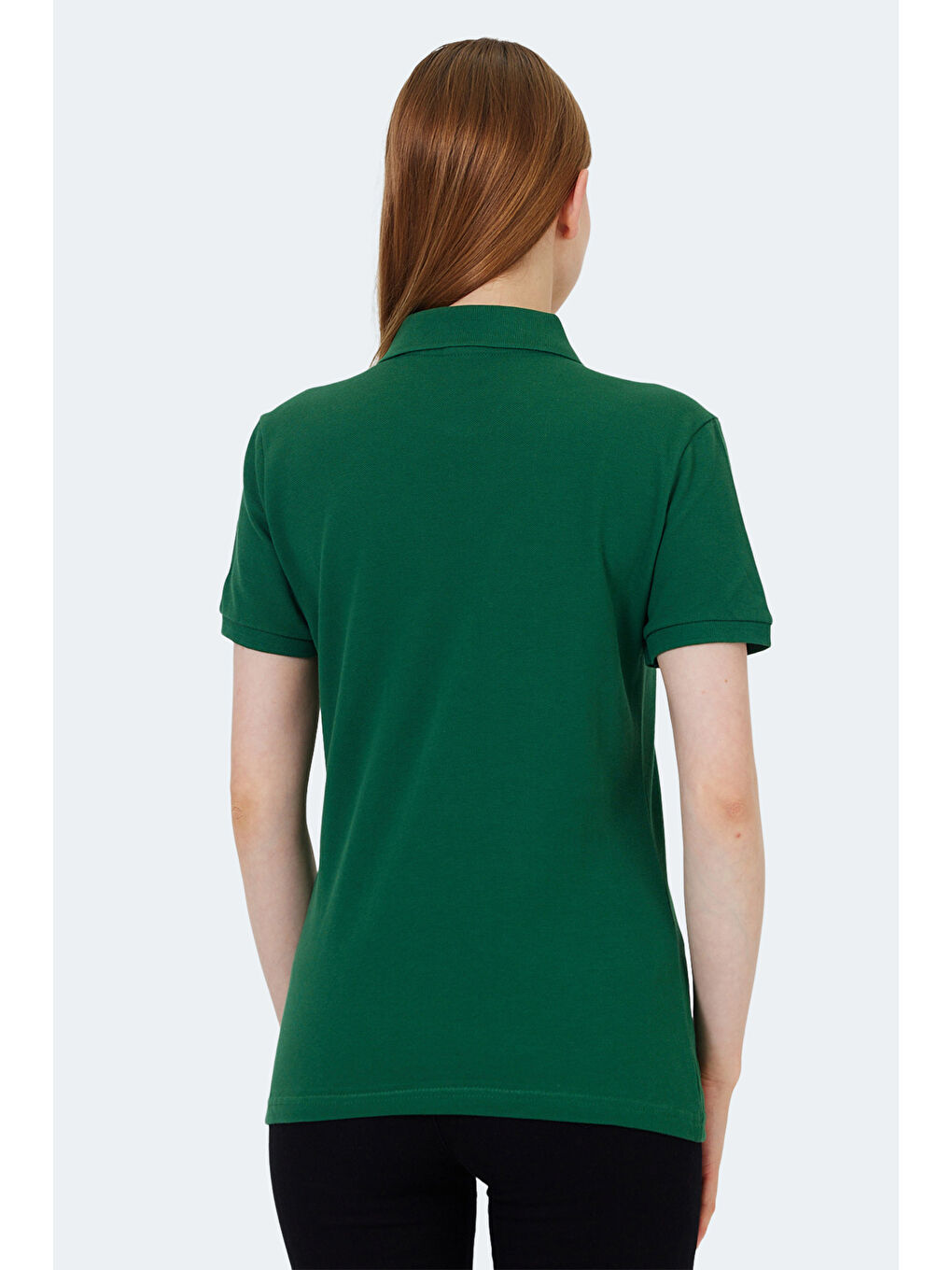 VERA I Kadın Polo Yaka Yeşil Tişört-1