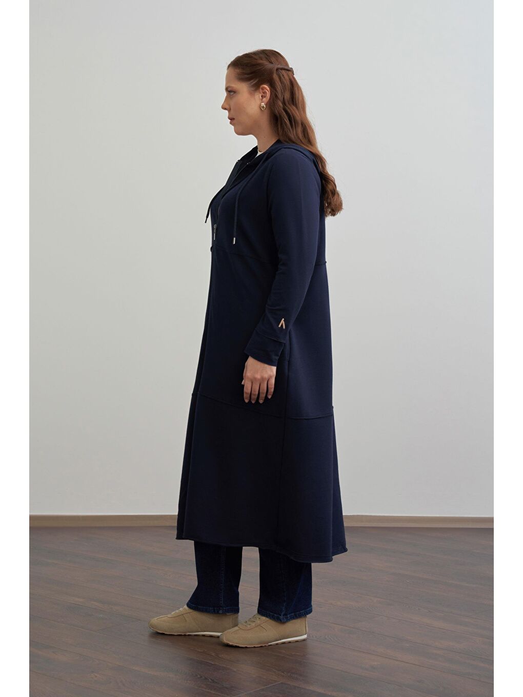 Lacivert-Büyük Beden Hırka-1