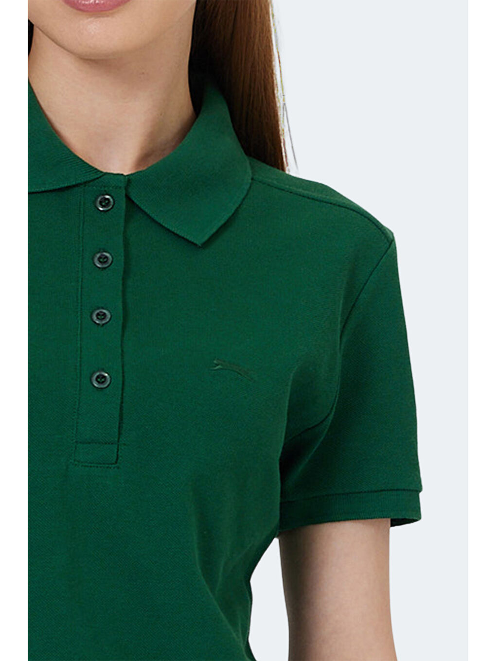 VERA I Kadın Polo Yaka Yeşil Tişört-4