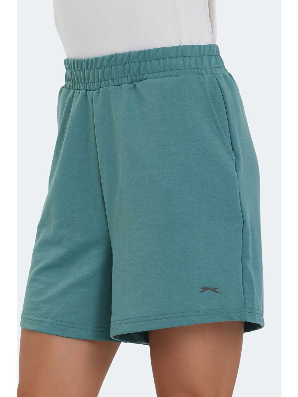 Turkuaz VIKENTI Kadın Cepli Su Yeşili Şort-1