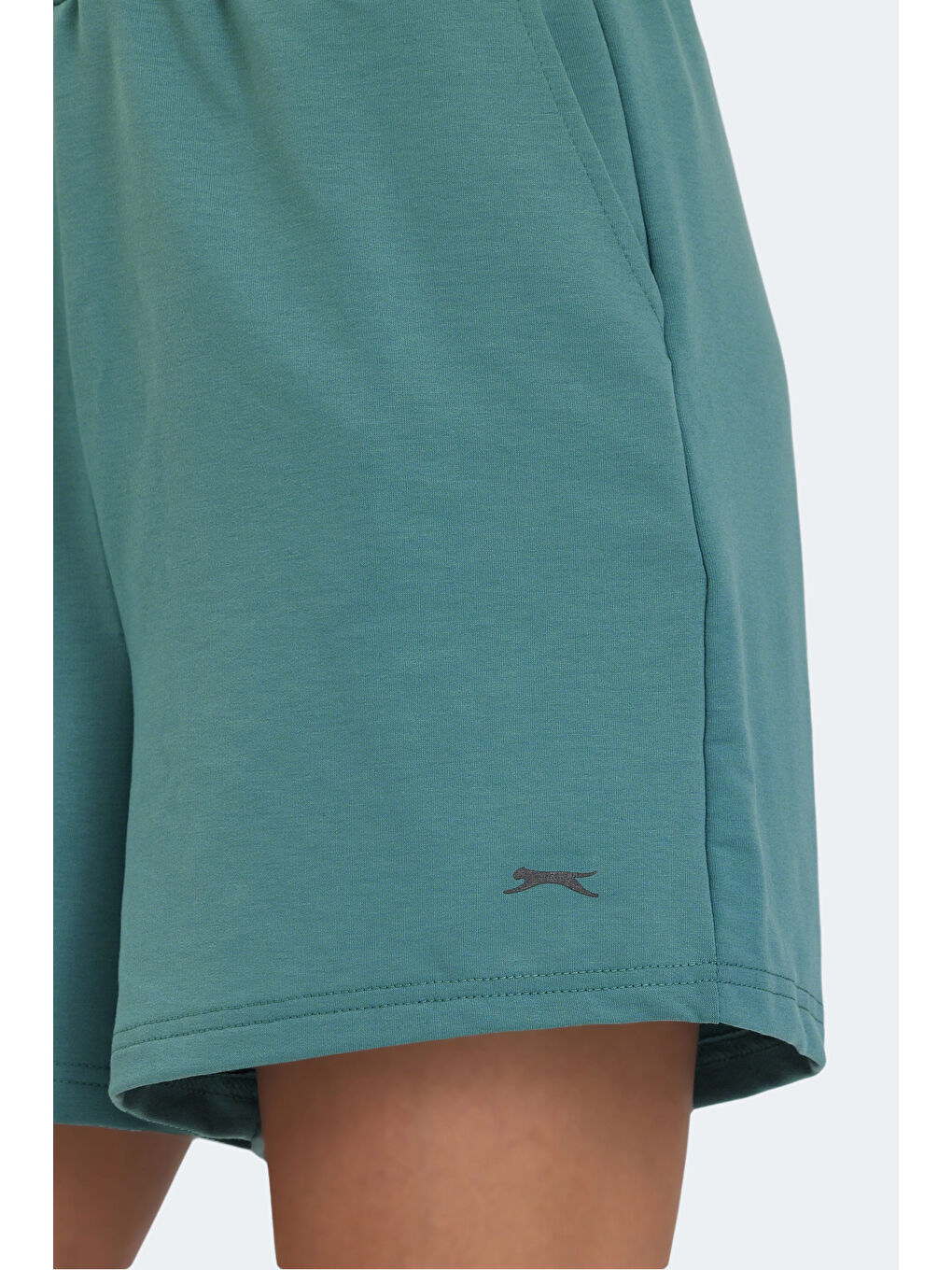 Turkuaz VIKENTI Kadın Cepli Su Yeşili Şort-4