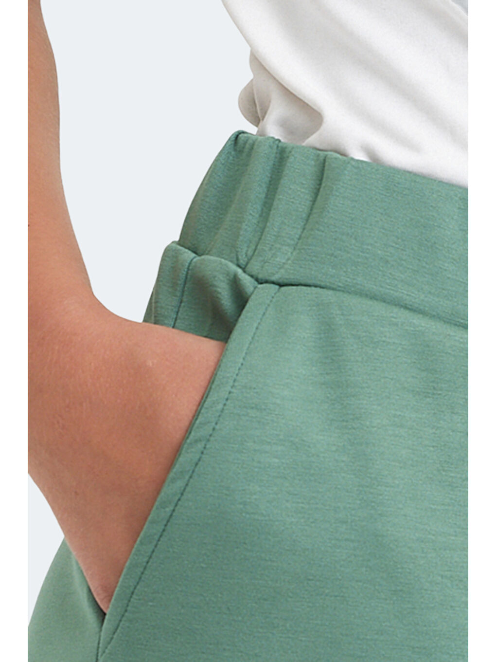 Turkuaz Kadın Şort Su Yeşili-6