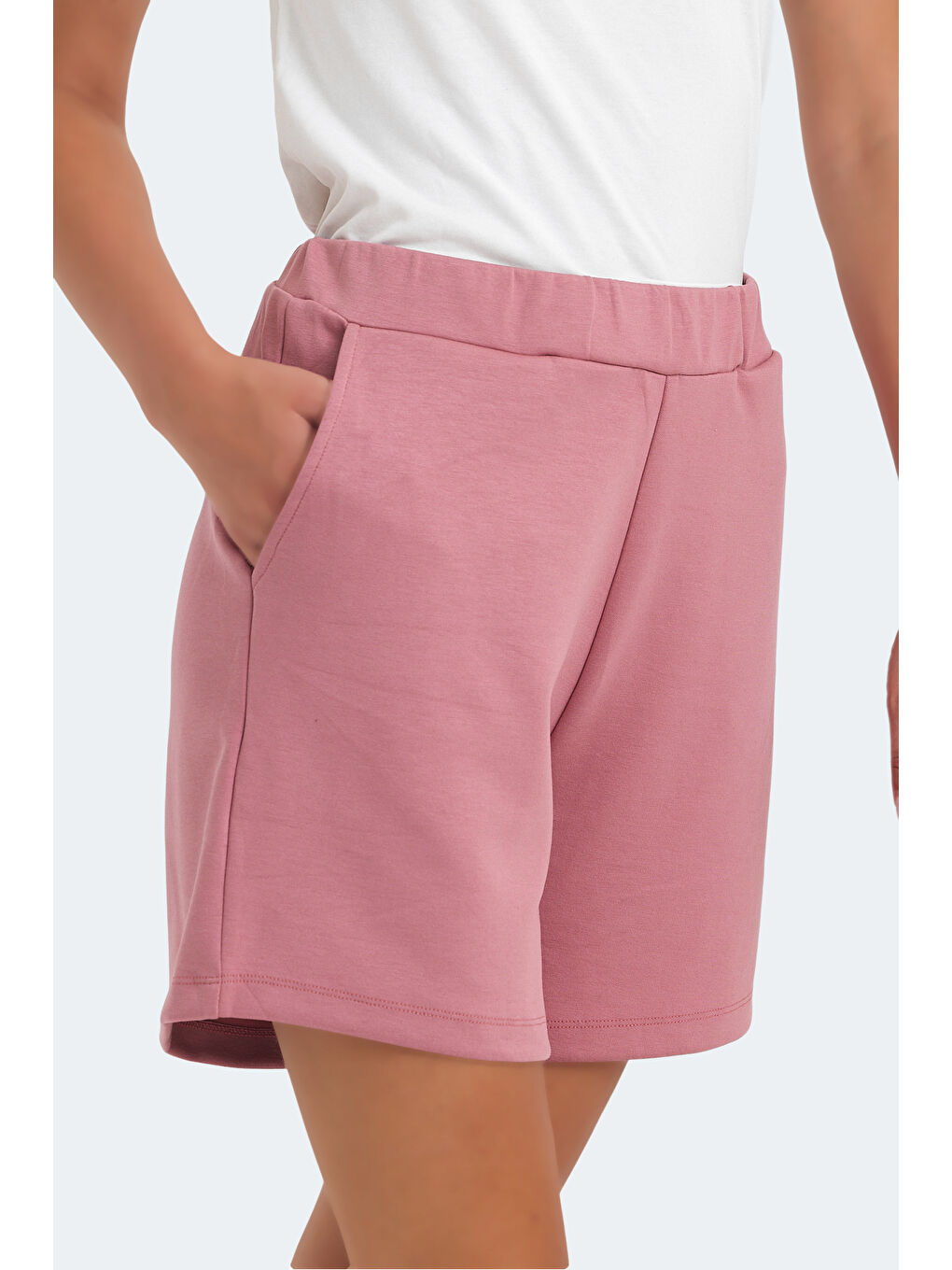 Pembe Kadın Şort Gül-1