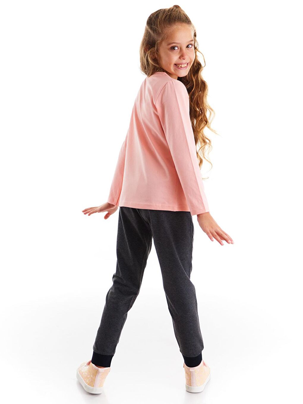 Turuncu Renkli  Kız Pantolon Takım-1