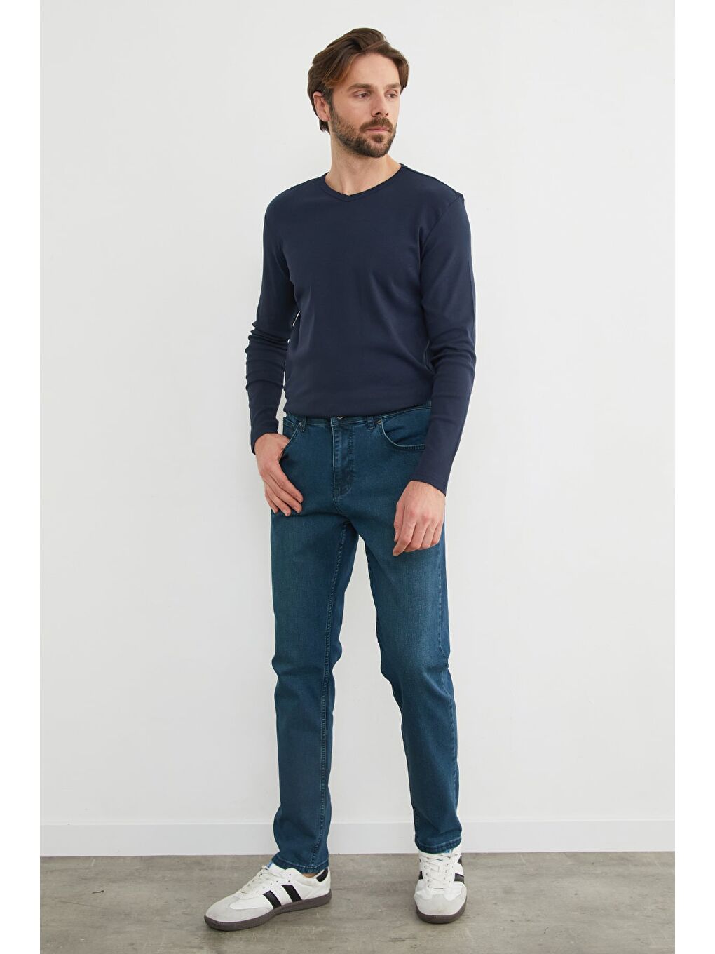 Mavi Büyük Beden Regular Fit Jean-2