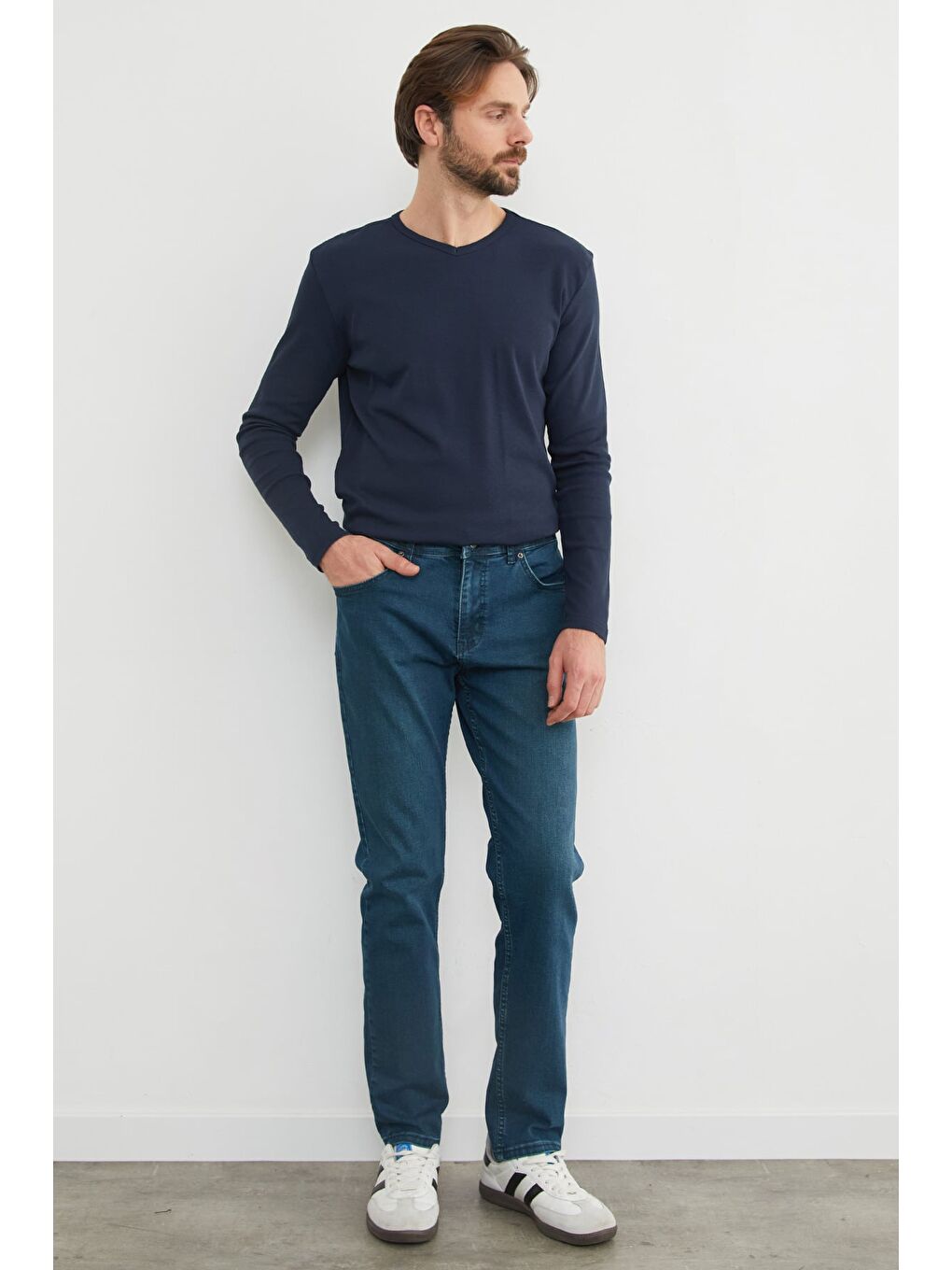 Mavi Büyük Beden Regular Fit Jean-3