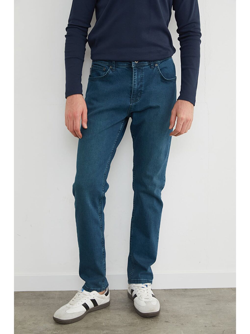 Mavi Büyük Beden Regular Fit Jean-4