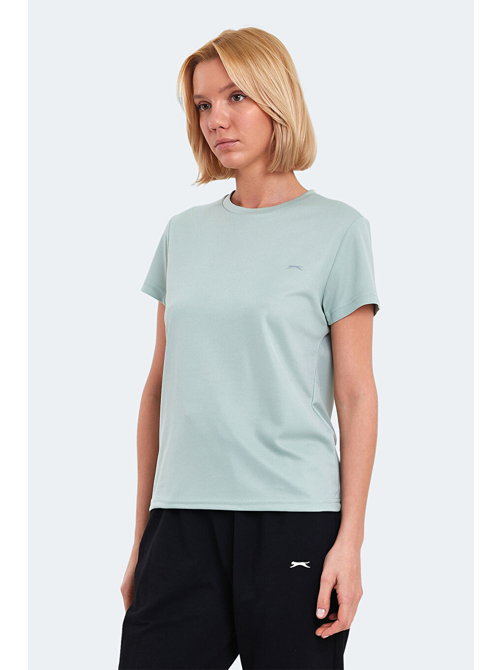 Yeşil RACING Kadın Nane Tişört-2