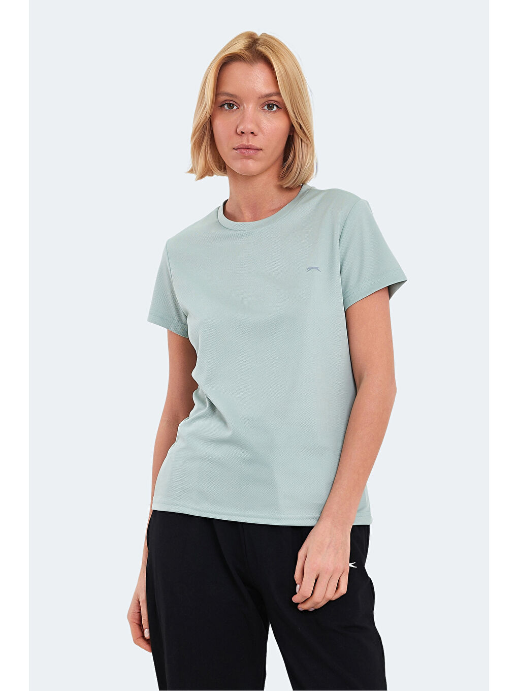 Yeşil RACING Kadın Nane Tişört-5