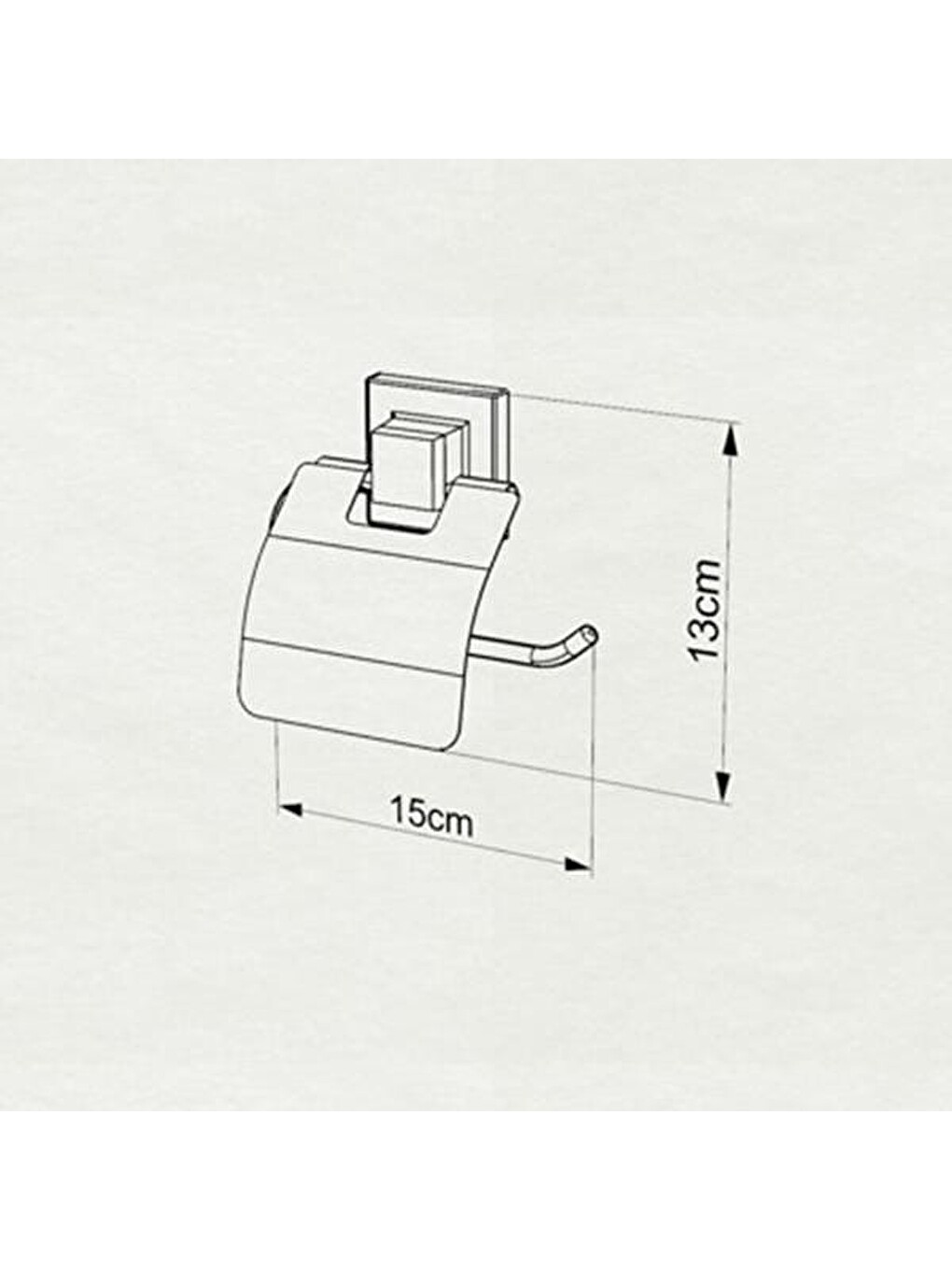Siyah Easy Fix Kapaklı Tuvalet Kağıtlığı-2