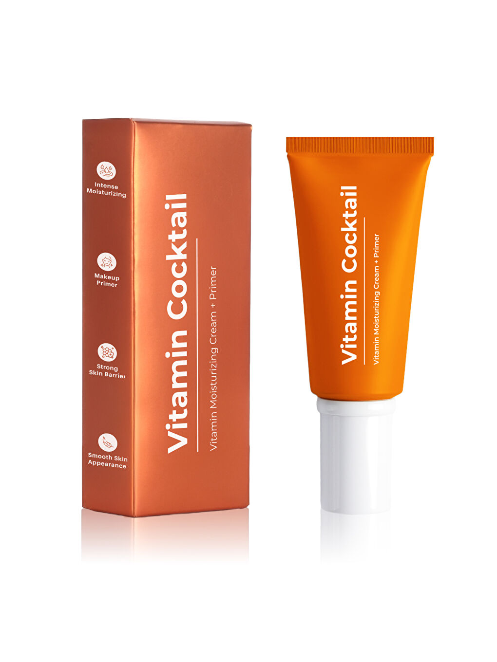 Vitamin Kokteyl-Nemlendirici Besleyici Onarıcı Yüz Kremi (Vitamin C+ B3 +B5 +E) ve Makyaj Bazı 50Ml-4