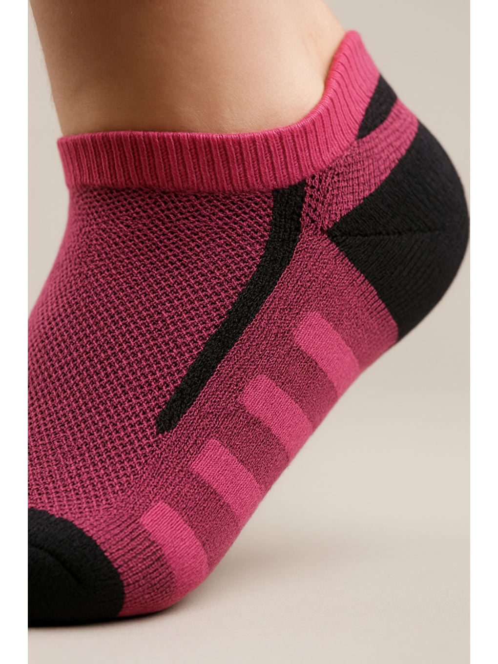 Pembe Erkek Desenli Step Golf Çorabı-1