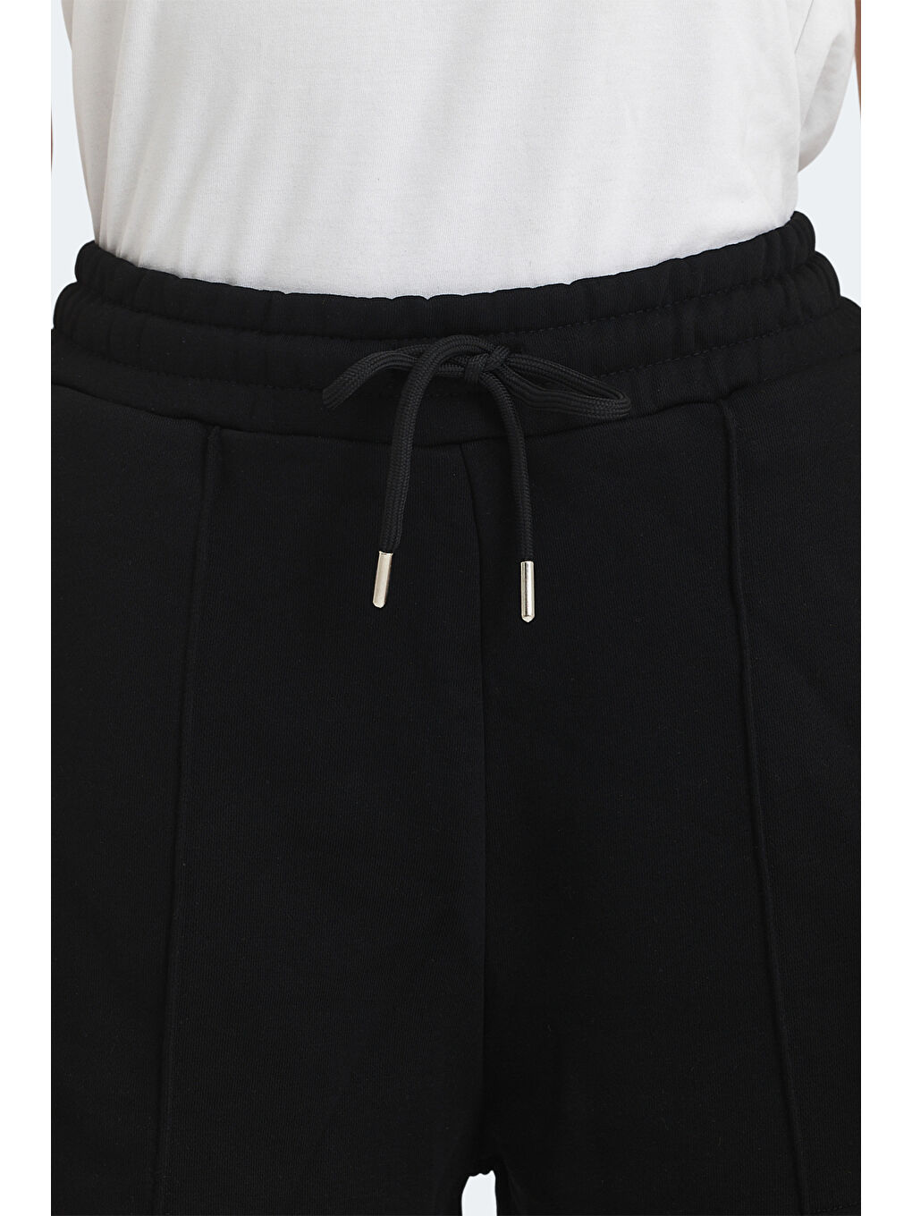 VIXI Kadın Cepli Siyah Şort-5