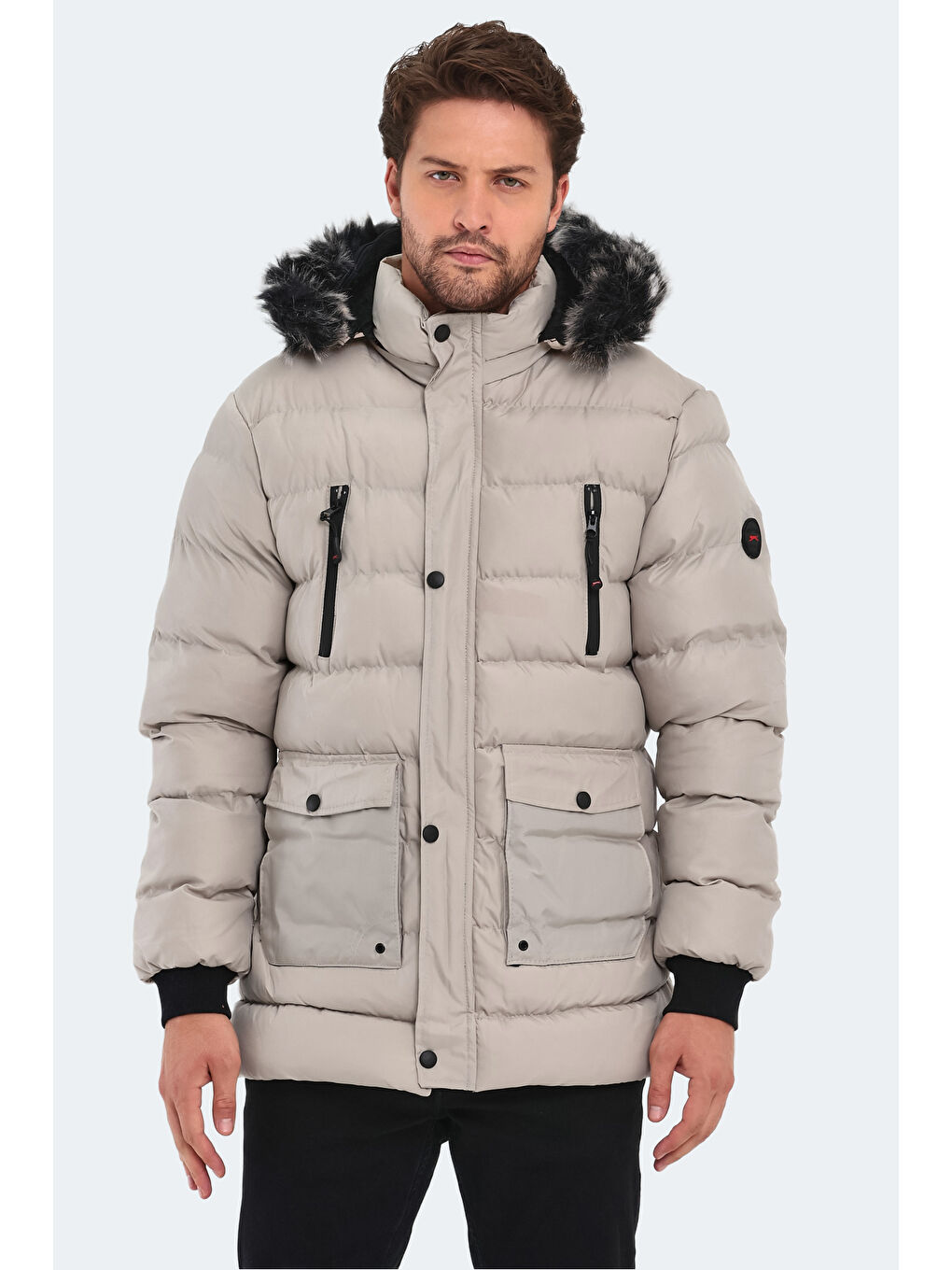 Bej HARDMAN IN Erkek  Kaban Taş Gri