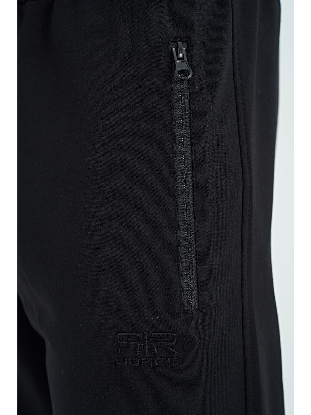 Harry Antrasit Melanj - Siyah Dik Yaka Standart Kalıp Erkek Eşofman Takım - 85197-4