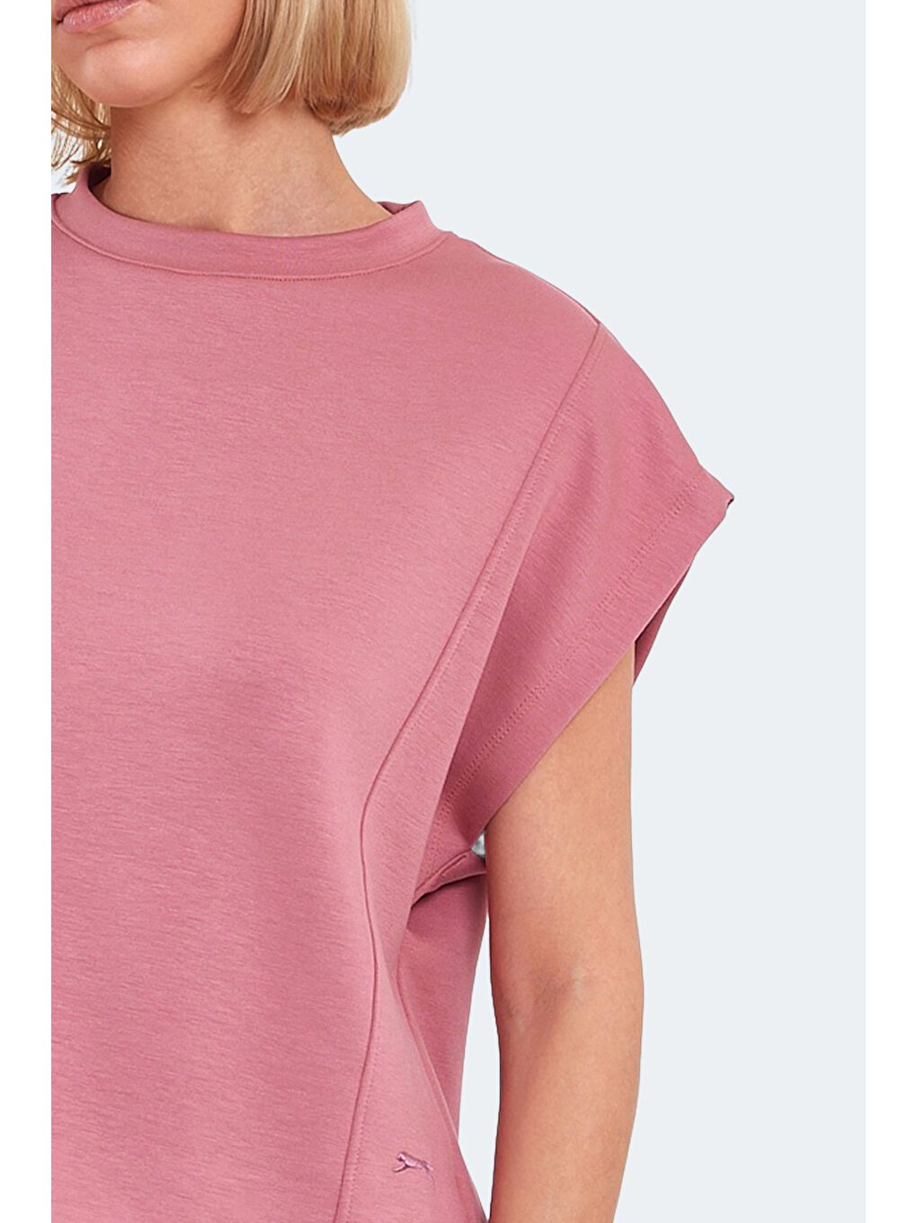 Pembe VINCENZA Kadın Gül Tişört-4