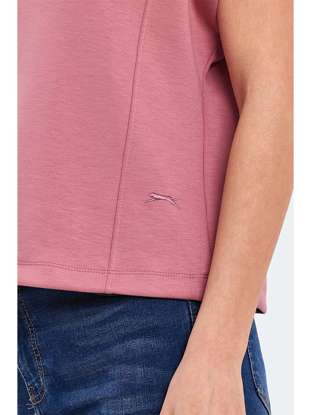 Pembe VINCENZA Kadın Gül Tişört-5