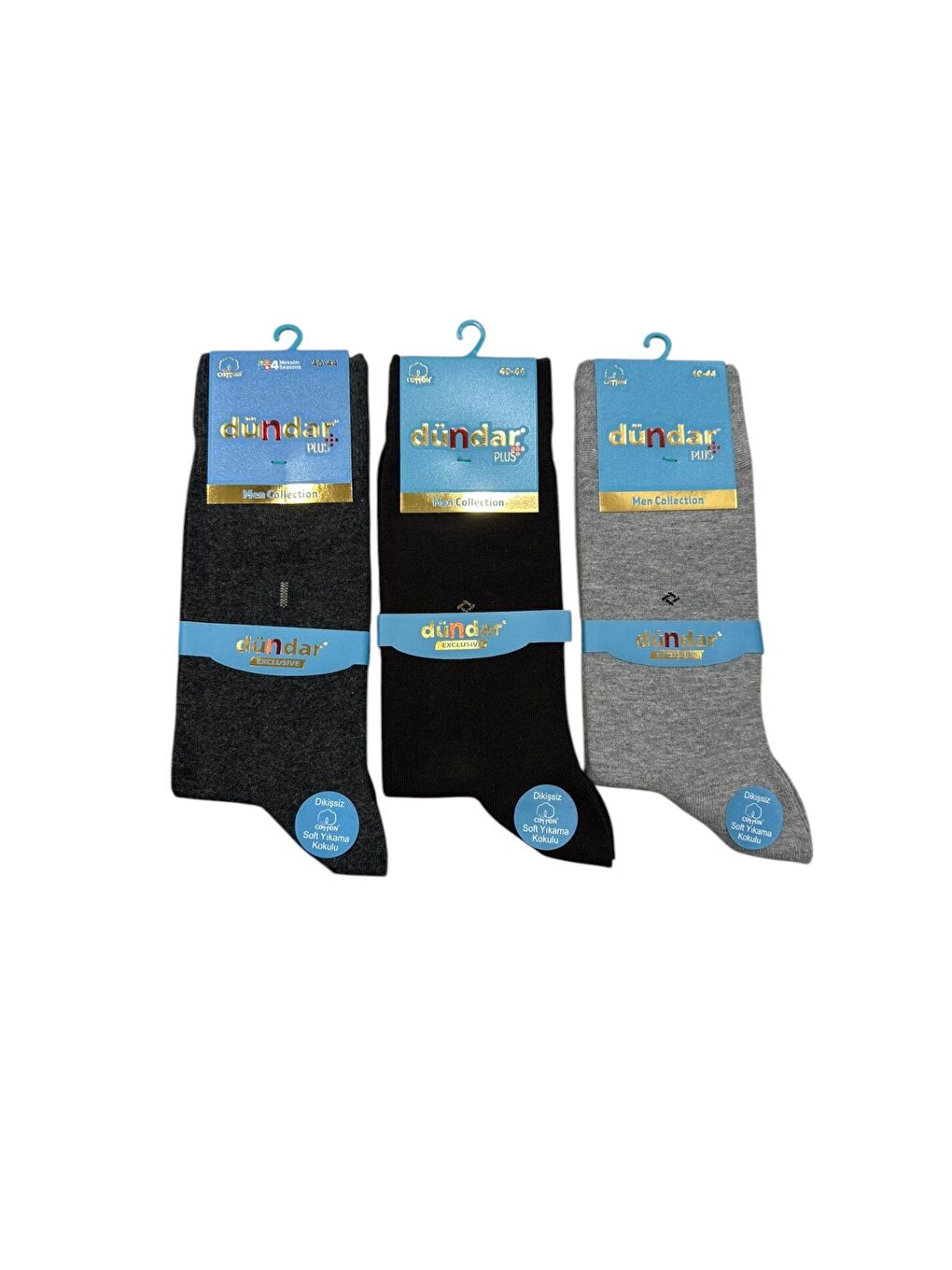 Karışık Asorti Erkek Penye Soket Çorap 3'lü