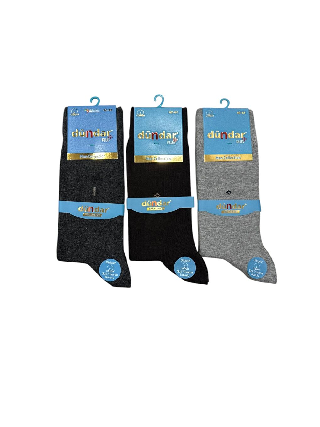 Karışık Asorti Erkek Penye Soket Çorap 3'lü