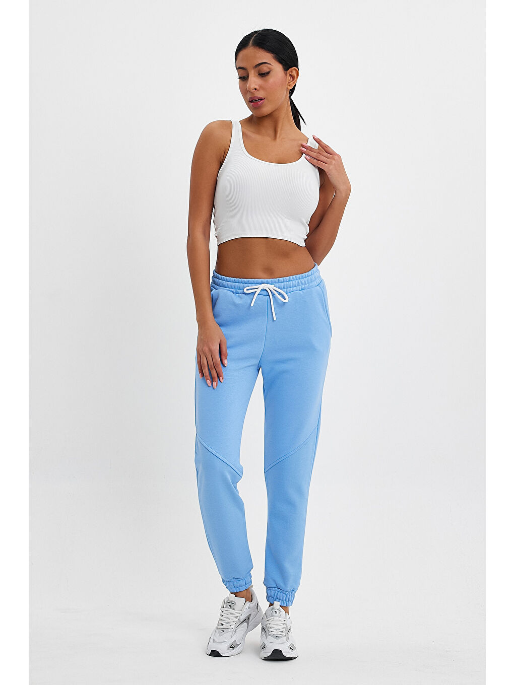 Mavi Kadın 3 İplik Kalın Rahat Kalıp Eşofman Altı spr24ea96-2