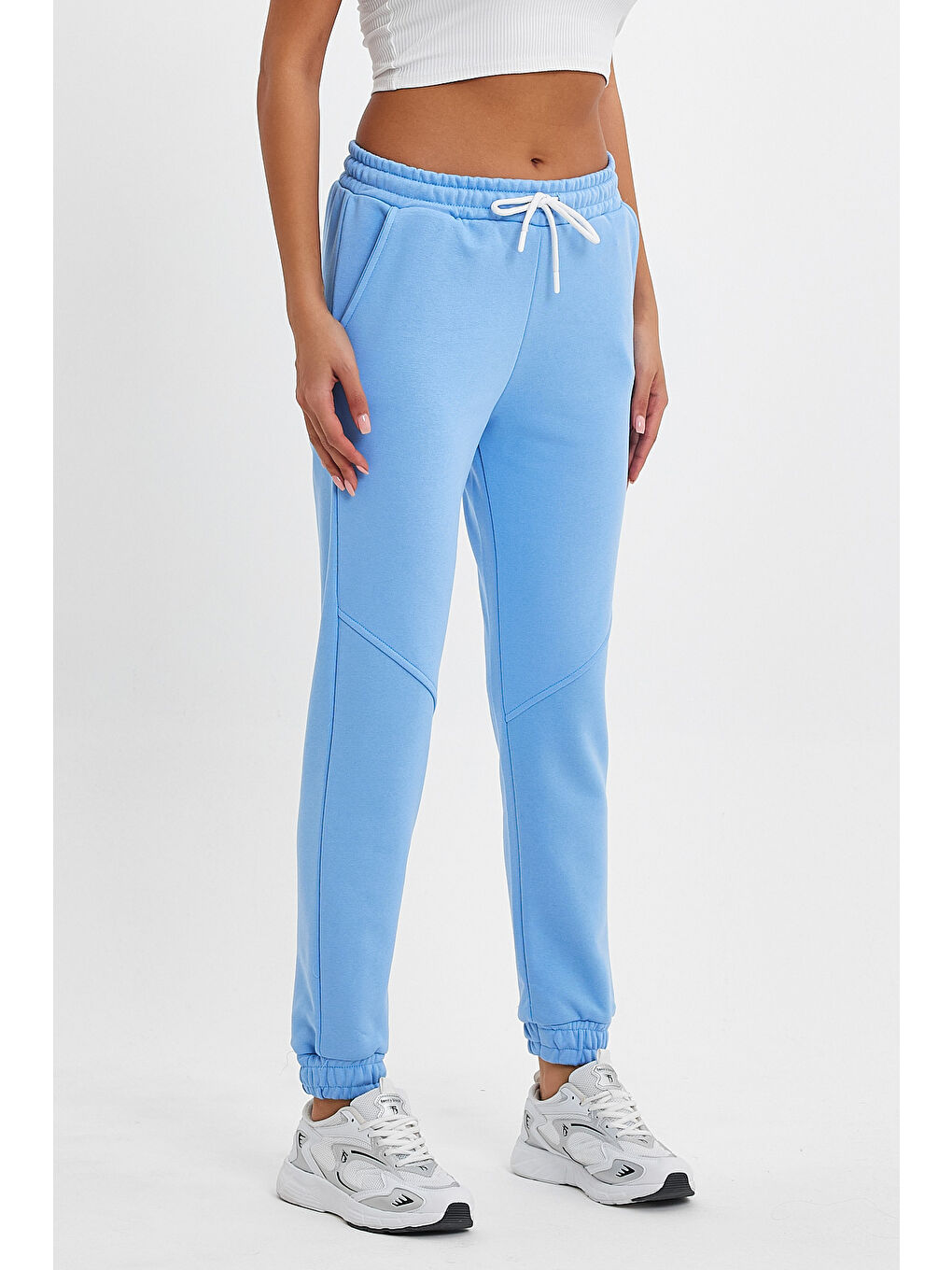 Mavi Kadın 3 İplik Kalın Rahat Kalıp Eşofman Altı spr24ea96-3