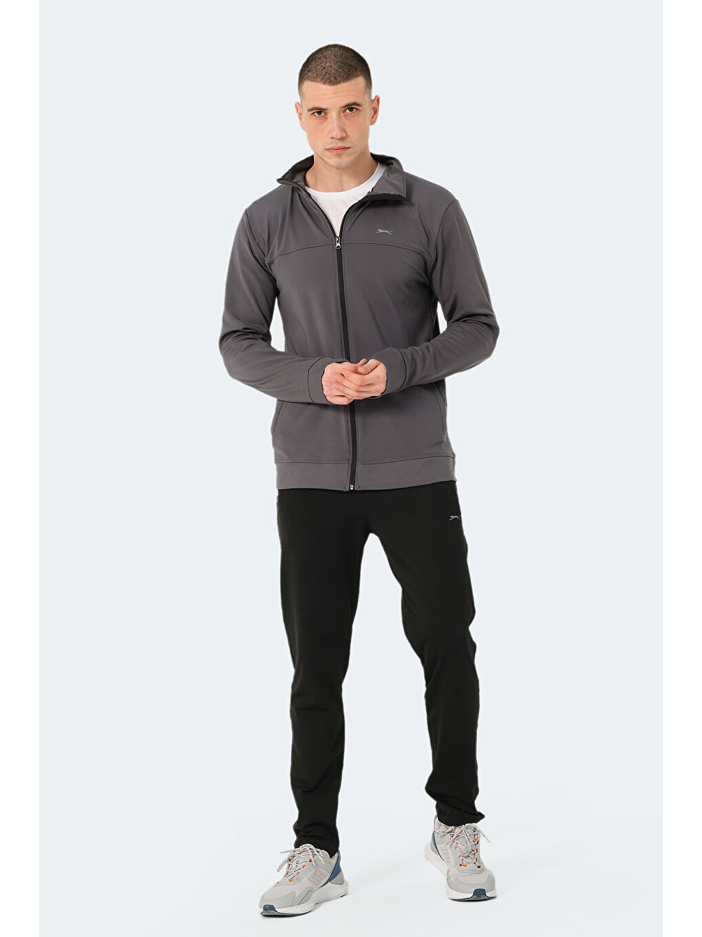 SLAZENGER Erkek Eşofman Takımı Koyu Gri - 6