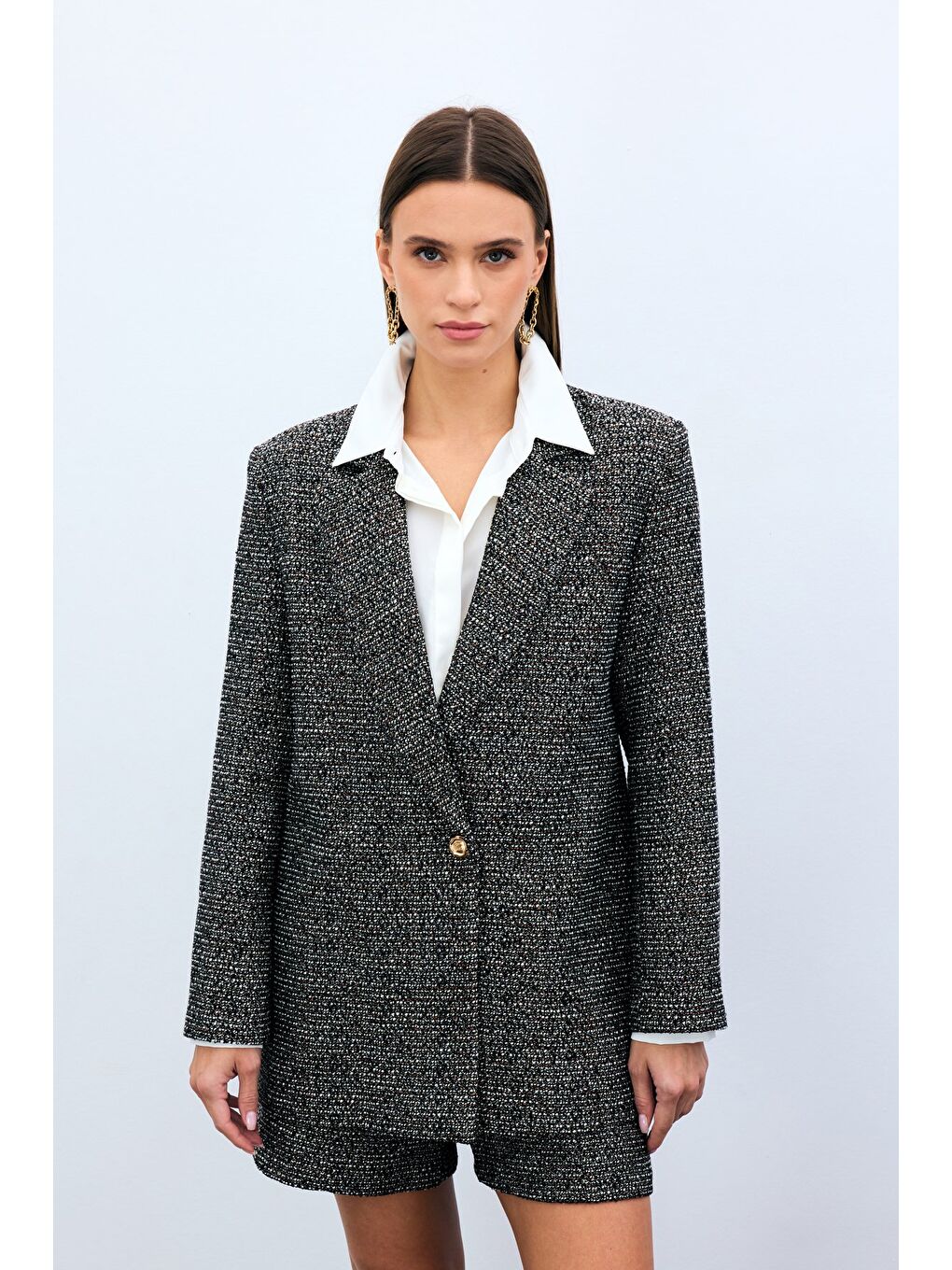 Kahverengi Klasik Tüvit Ceket - Kahve-4