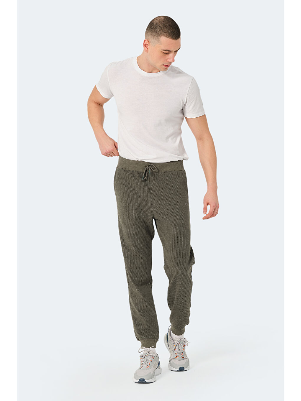 Erkek Jogger Eşofman Altı Haki-6