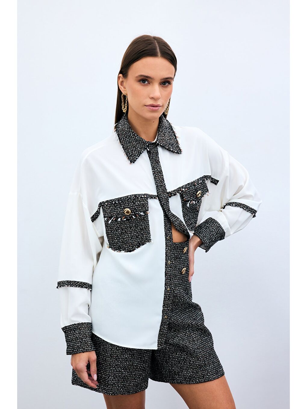 Kahverengi Cepli Tüvitli Gömlek - Kahve-5