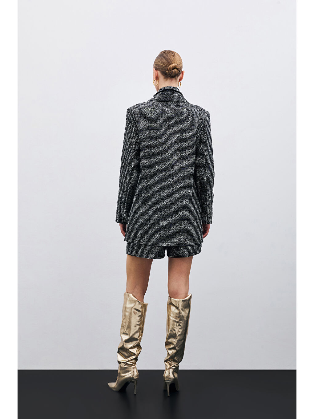 Klasik Tüvit Ceket - Sax Mavi-6