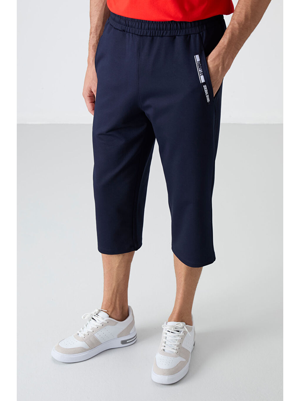 İndigo Ön Cep Detaylı Standart Kalıp Klasik Paça Erkek Kapri - 83092-1