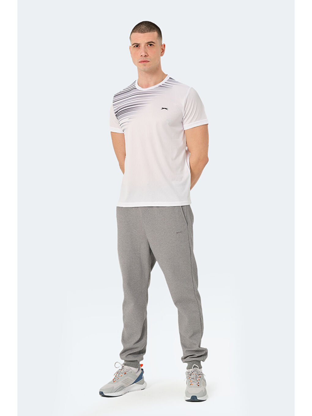 SLAZENGER Erkek Tişört Beyaz - 6