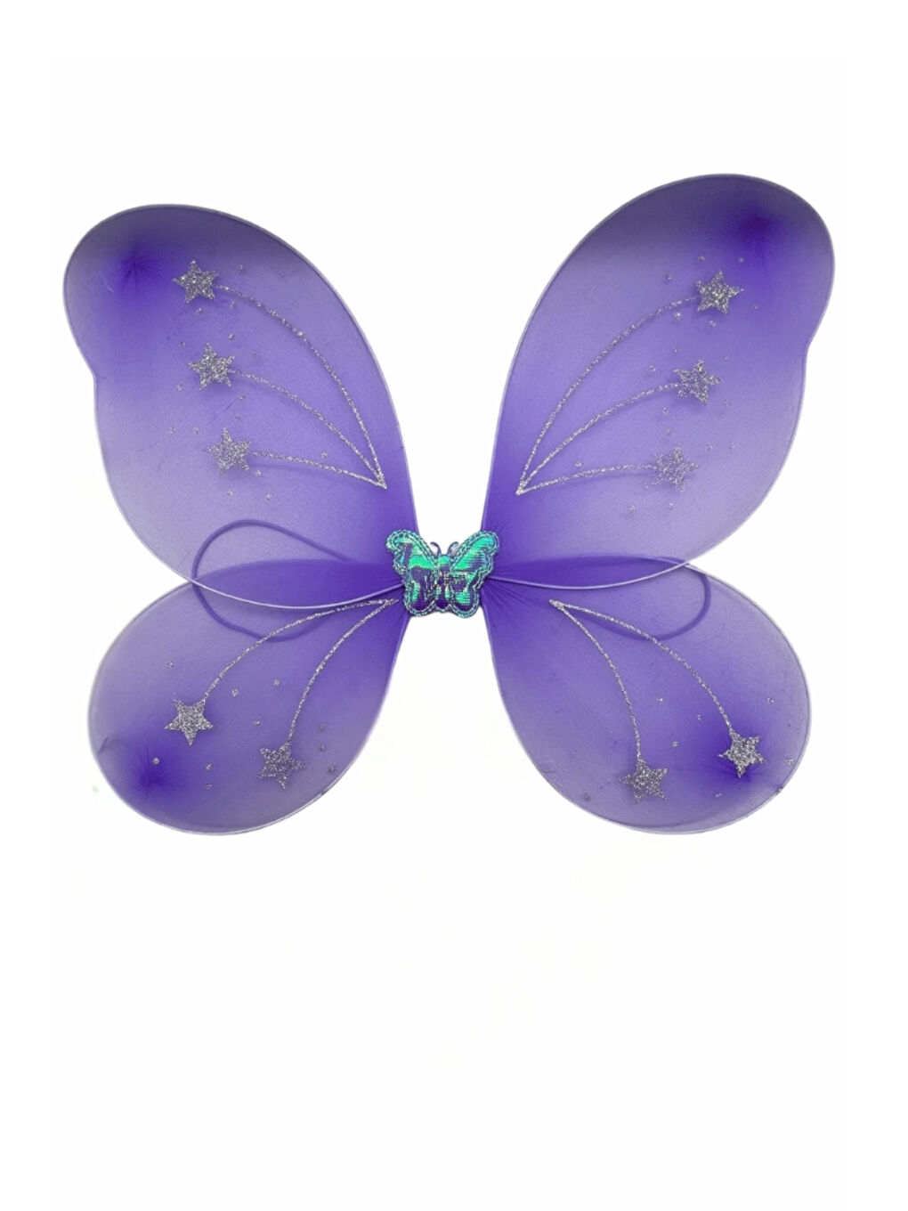 Lila  Kelebek Kanat Asa Taç 3'lü Set-1