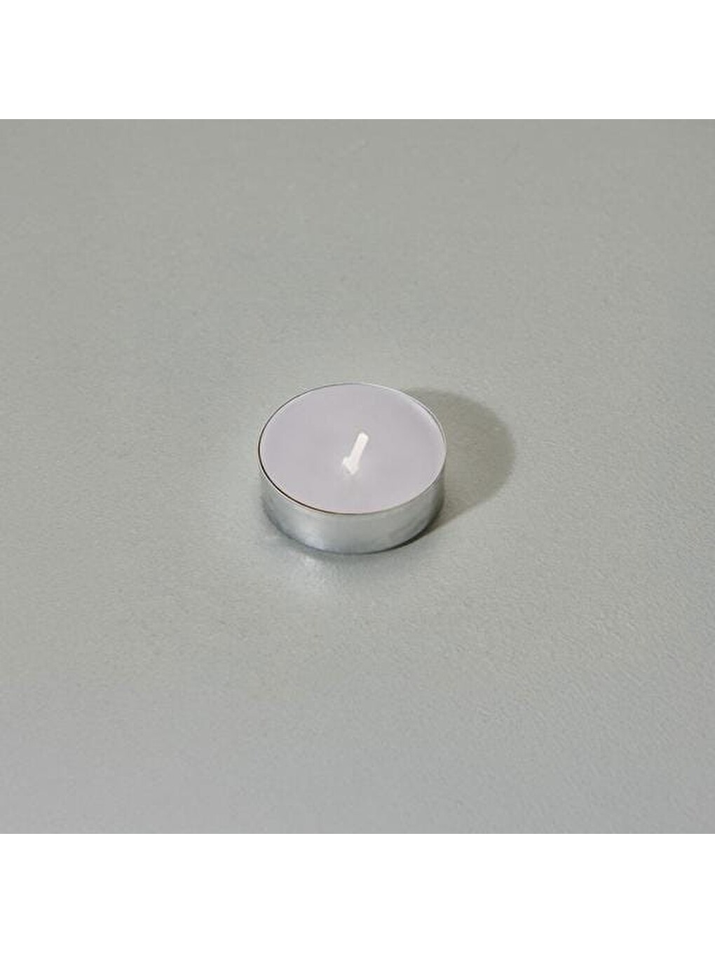 25'li Tealight Mum - Gri - 3,8 Cm-5