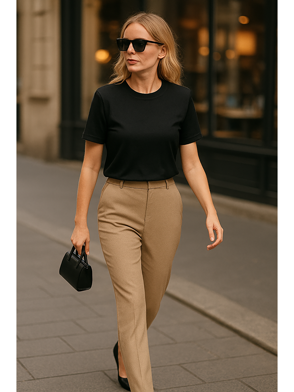 Siyah %100 Pamuk Vatkalı Oversize Kadın T-Shirt Mg2442-8