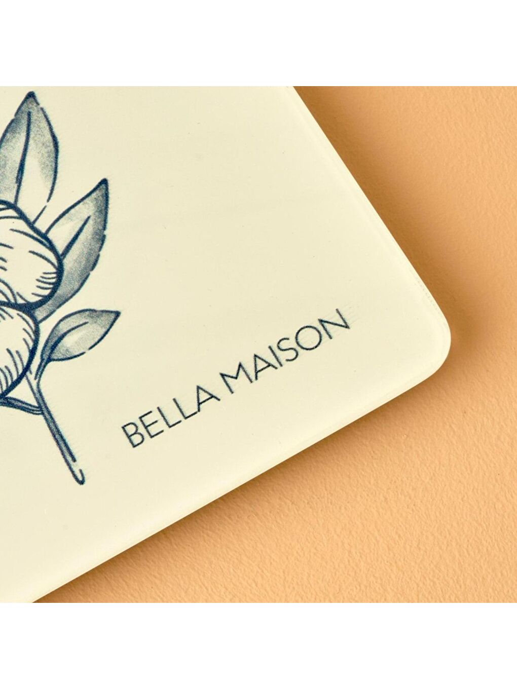 Bleu Blanc Cam Kesme Tahtası Mavi (35x25 cm)-1