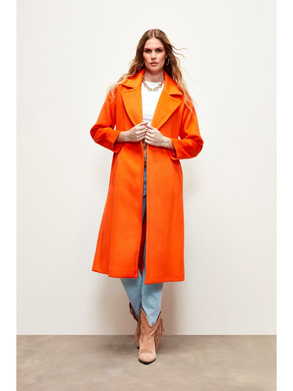 Turuncu Kuşaklı Salaş Kaban - Oranj-2